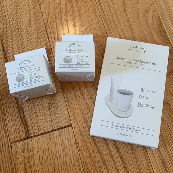 Other - New Toothbrush Stands and Oval Tray